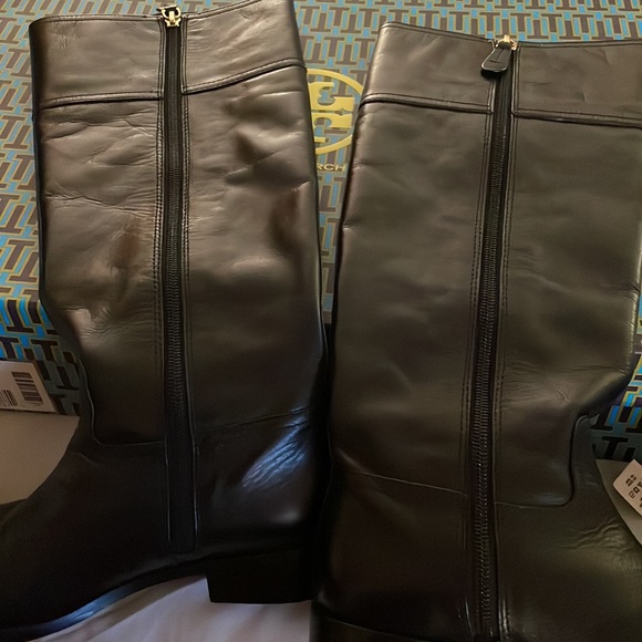 Tory Burch Kiernan 35MM Leather Knee High Riding Boots - Picture 8 of 9